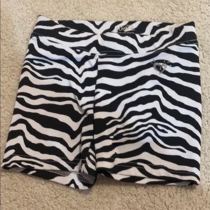 Size 7 zebra print shorts from justice